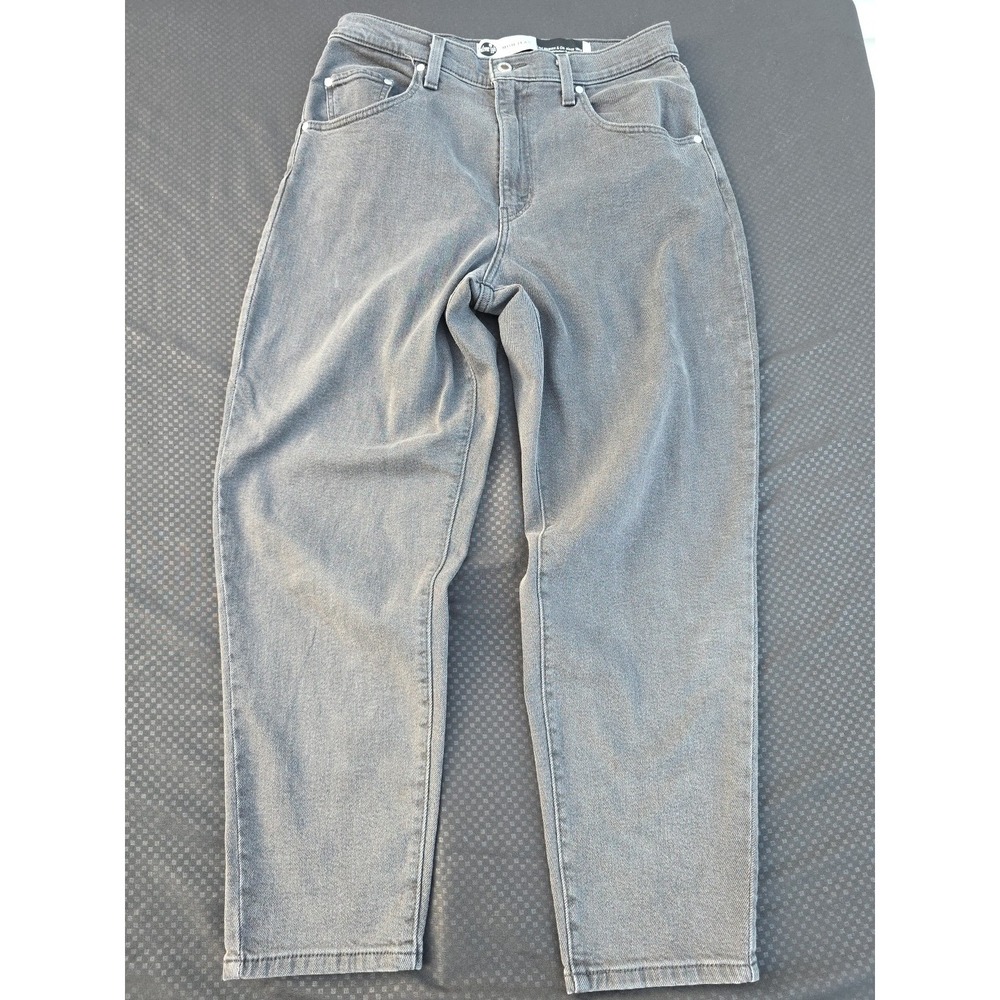 Levi's Silvertab Mom Jeans Womens 31x27 Relaxed Tapered High Waisted Dark‎ Gray